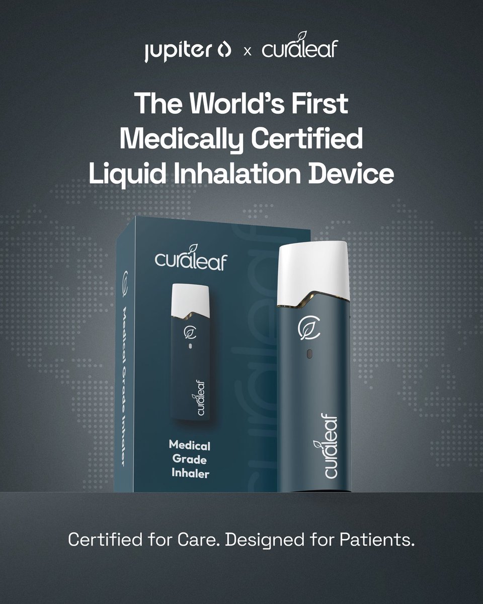 Jupiter Research (@we_are_jupiter) on Twitter photo Jupiter Research and <a href="/curaleafint/">Curaleaf International</a> , just secured EU Medical Device Certification for Europe’s First Handheld Liquid Inhalation Device 🎉
See today’s press release here: tiltholdings.com/investors/news… Jupiter Research and <a href="/curaleafint/">Curaleaf International</a> , just secured EU Medical Device Certification for Europe’s First Handheld Liquid Inhalation Device 🎉
See today’s press release here: tiltholdings.com/investors/news…