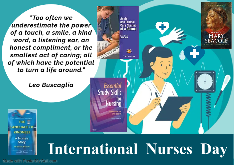 Today is #InternationalNursesDay! 
Thank you for all you do!
The library has a variety of resources to support Nurses including-Royal Marsden Manual, Print &amp; eBooks on Nursing, Access to online resources for CPD
Not yet joined the library? Find a link here homerton.koha-ptfs.co.uk
