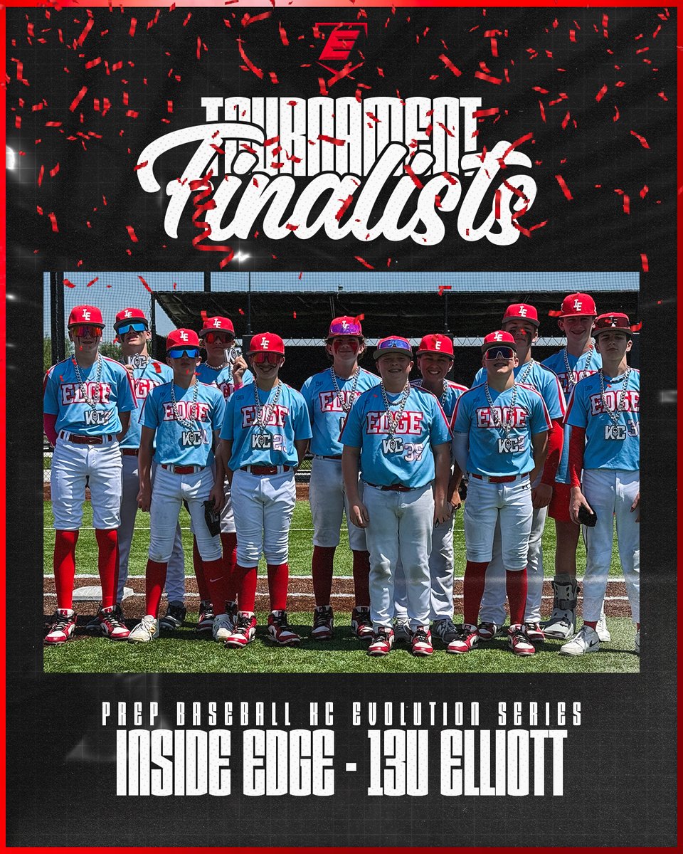 Congrats to our 13u Elliott Squad!  

Prep Baseball KC Evolution Series Finalists🔥  

#TheEDGE | #WhySettleForLess