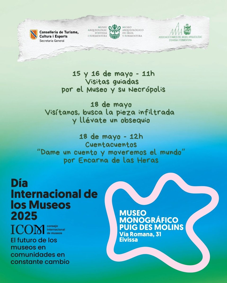 MAEF_museu (@maefmuseu) on Twitter photo Celebra el #DiaInternacionaldelsMuseus amb el <a href="/MAEFmuseu/">MAEF_museu</a> ! ๐
#DIM2025
ยกCelebra el #dรญaInternacionaldelosmuseos2025 con el el MAEF - Museu Arqueolรฒgic d'Eivissa i Formentera! ๐ Celebra el #DiaInternacionaldelsMuseus amb el <a href="/MAEFmuseu/">MAEF_museu</a> ! ๐
#DIM2025
ยกCelebra el #dรญaInternacionaldelosmuseos2025 con el el MAEF - Museu Arqueolรฒgic d'Eivissa i Formentera! ๐