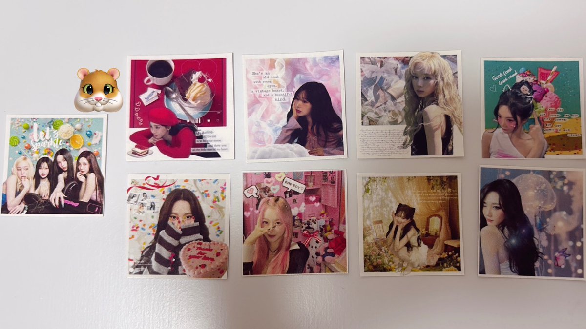 ペンミ用のソンムルシールになります🐹ᩚ🌼
1メンバー2種+4人ver1種です

画質はあまり宜しくないですが、頑張って作っておりますので是非貰ってください😽🎶