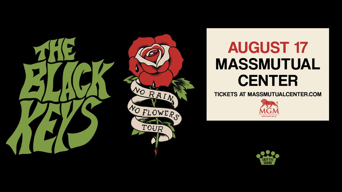 MGM Springfield (@mgmspringfield) on Twitter photo JUST ANNOUNCED: The Black Keys headline the <a href="/MM_Center/">MassMutual Center</a>, August 17th! Tickets go on-sale this Friday at 10am: JUST ANNOUNCED: The Black Keys headline the <a href="/MM_Center/">MassMutual Center</a>, August 17th! Tickets go on-sale this Friday at 10am:
