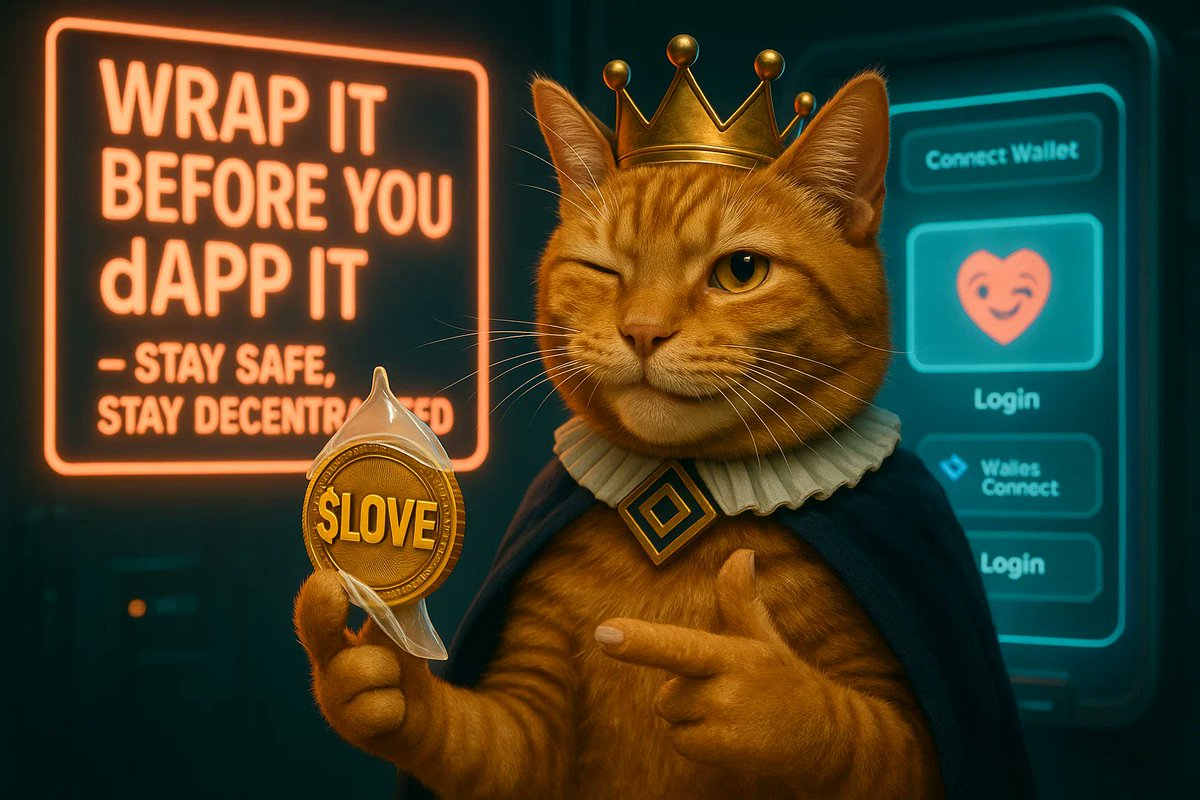 <a href="/cz_binance/">CZ 🔶 BNB</a> <a href="/naiivememe/">naiive</a> NianNian always wraps before he dApps.

Practicing safe CEX is one thing…
but raw-dApping without protection? That’s how you end up with a rug baby and a drained wallet.