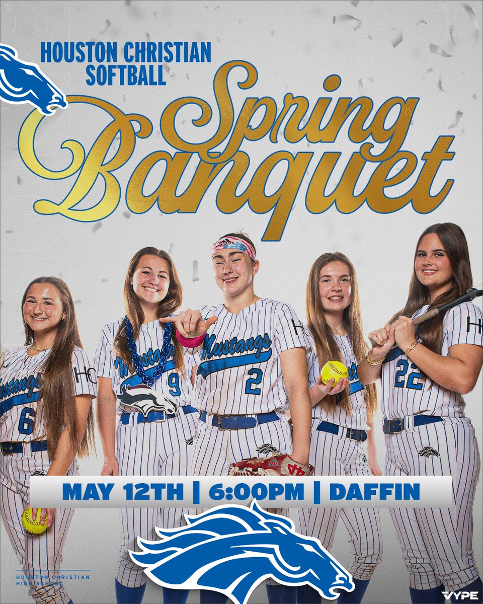 Join us for our Softball Spring Banquet at 6:00pm!

#GoMustangs