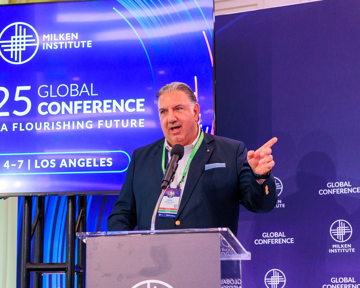 John P. Calamos, Sr. delivered opening remarks at the Young Leaders Circle Reception at this year’s <a href="/MilkenInstitute/">Milken Institute</a> Global Conference.

He and President &amp; CEO <a href="/JKoudounis/">John Koudounis</a> spoke about the importance of goals and leadership with this group of young professionals.