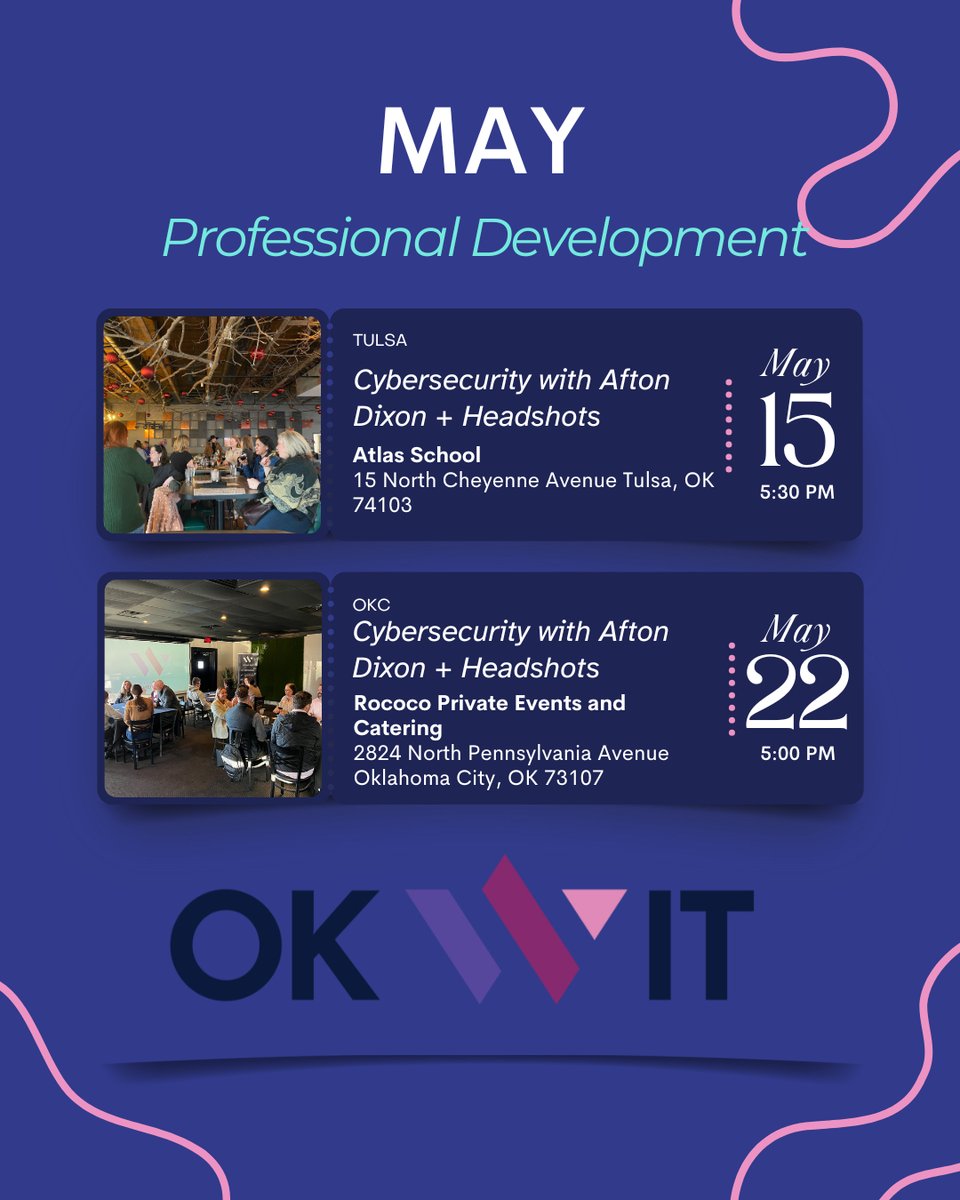 Our Tulsa professional development event is this week!

Register now at okwit.eventbrite.com