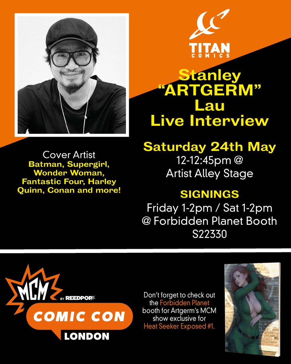 Titan Comics (@comicstitan) on Twitter photo JOIN US! Our ARTGERM SIGNING is happening NOW!
FIND US: 1-2pm @ Forbidden Planet Booth (S2230)
See you there!
@mcmcomiccon <a href="/Artgerm/">Stanley Artgerm™ Lau</a> JOIN US! Our ARTGERM SIGNING is happening NOW!
FIND US: 1-2pm @ Forbidden Planet Booth (S2230)
See you there!
@mcmcomiccon <a href="/Artgerm/">Stanley Artgerm™ Lau</a>