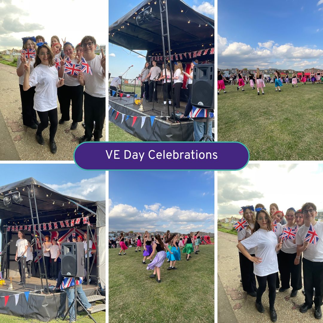 Congratulations to the students who took part in the VE Day event at Beach Green, Lancing last week. It was a fantastic day, with strong support from the local community and our students represented the academy brilliantly. Well done everyone!
