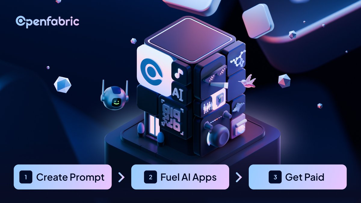 openfabricai's tweet image. Get monetized by creating prompts with #OpenfabricAI

How?

1. Create Prompts
2. Fuel AI Apps
3. Sell and Earn

Try our mainnet here: openfabric.network

#Monetization #AIApp #AIPrompt