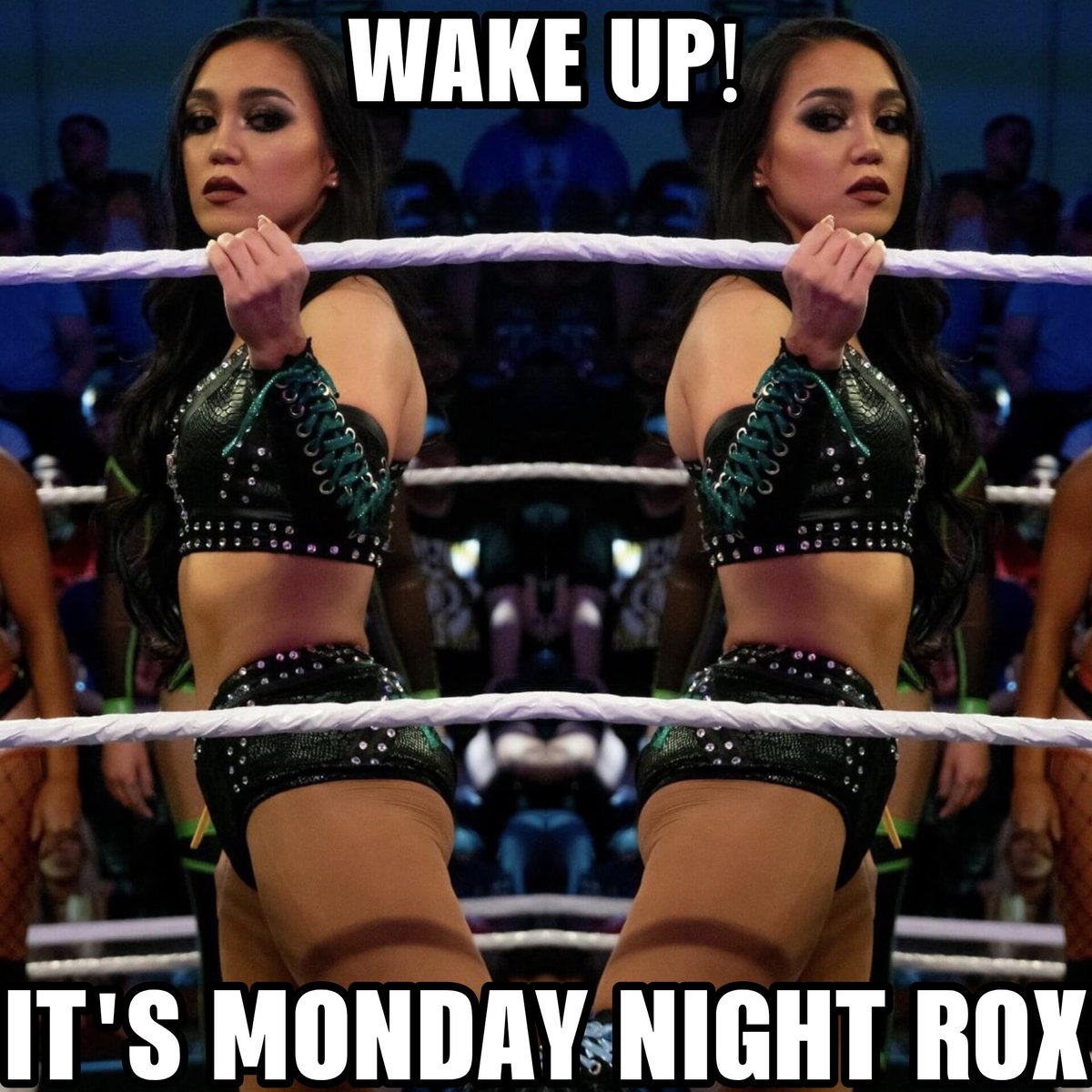 Happy #MondayNightRox to you, <a href="/roxanne_wwe/">roxanne</a>.

#MondayNightRawX #TheProdigy #RoxannePerez #HerWorldRox #WWERaw       #RawOnNetflix #WWEonNetflix