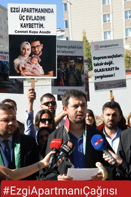 Maraş Depremi'nde, pastanelerinde usulsüz tadilat yaparak 36 kişinin ölümüne neden olan Sami Kervancıoğlu sırf AKP'li olduğu için yakalanmıyor..!

Her gün TV'lerde ülkede adalet var diyen Adalet Bakanı, ADALET İSTİYORUZ.!
#EzgiApartmanıÇağrısı 
#deprem