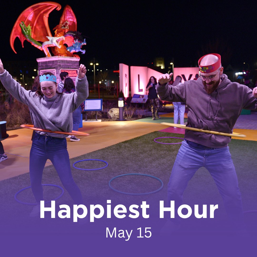 Cheers to play🍻 The Strong’s Happiest Hour returns Thursday, May 15! Gather your friends and head to The Strong for games, dancing, a cash/credit bar, and more. For tickets, visit ow.ly/8js750VQkIX