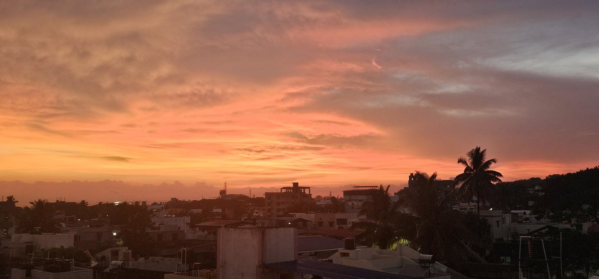Beautiful Belagavi just now...No editing..simple Amazing..#Beautiful #nature #NaturePhotography #sunset #hopes ...just praying for today's special day...but NOT so special may be....