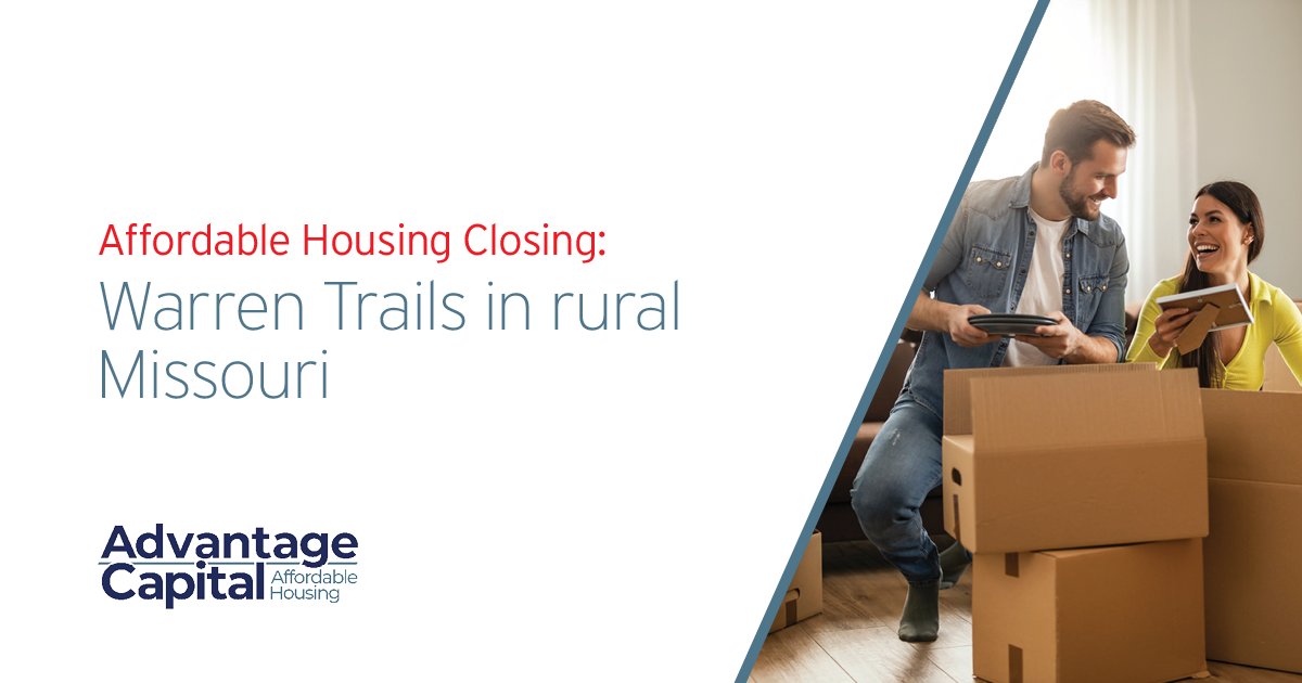 We’re excited to announce the financial closing of Warren Trails, bringing 48 rehabbed affordable housing units to Warrenton and Wright City through the Missouri affordable housing tax credit program. #CommunityDevelopment #RuralHousing