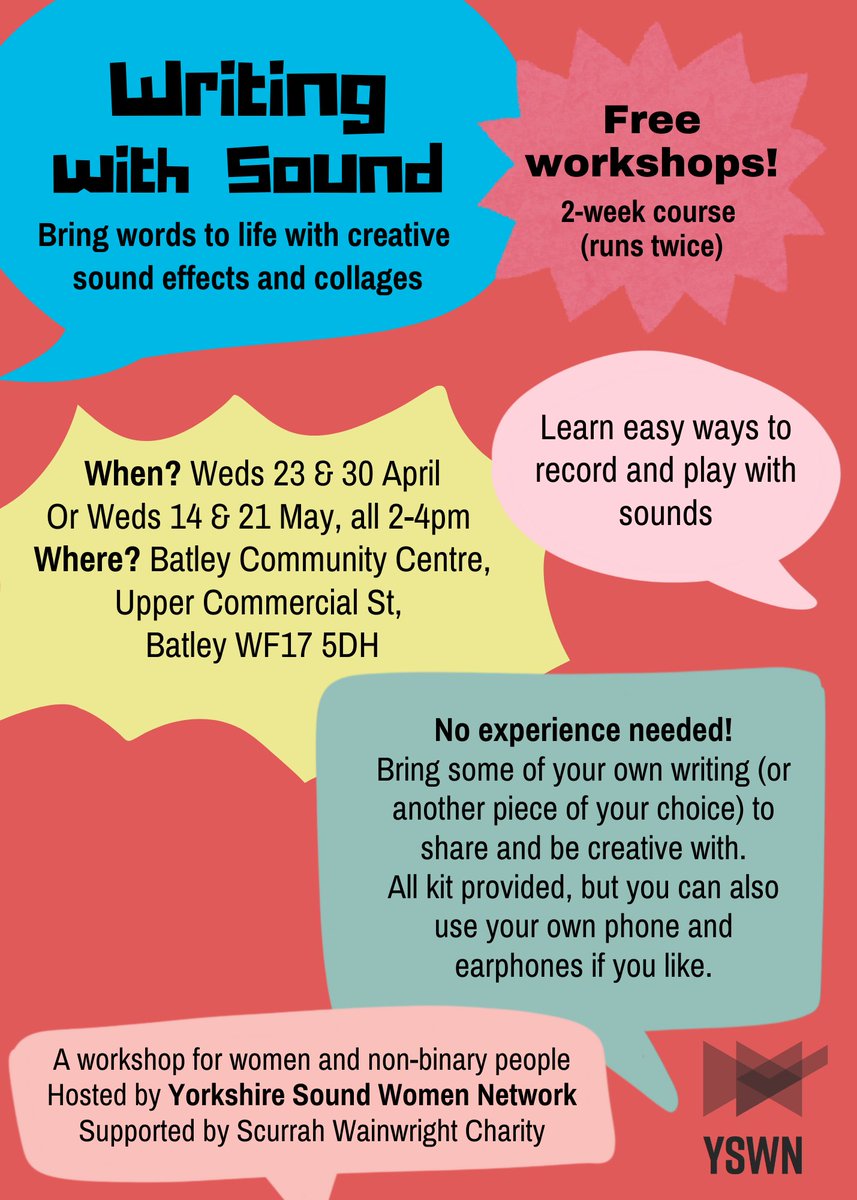 Yorkshire Sound Women Network (@yswn_) on Twitter photo 📣Our latest newsletter is out now, with details of our <a href="/oram_awards/">Oram Awards</a> x YSWN event, free Batley workshops with Serendipity Creative Writers, a round-up of opportunities and more!
▶️If you’re not already on our mailing list, read it here: buff.ly/heSujSK 📣Our latest newsletter is out now, with details of our <a href="/oram_awards/">Oram Awards</a> x YSWN event, free Batley workshops with Serendipity Creative Writers, a round-up of opportunities and more!
▶️If you’re not already on our mailing list, read it here: buff.ly/heSujSK