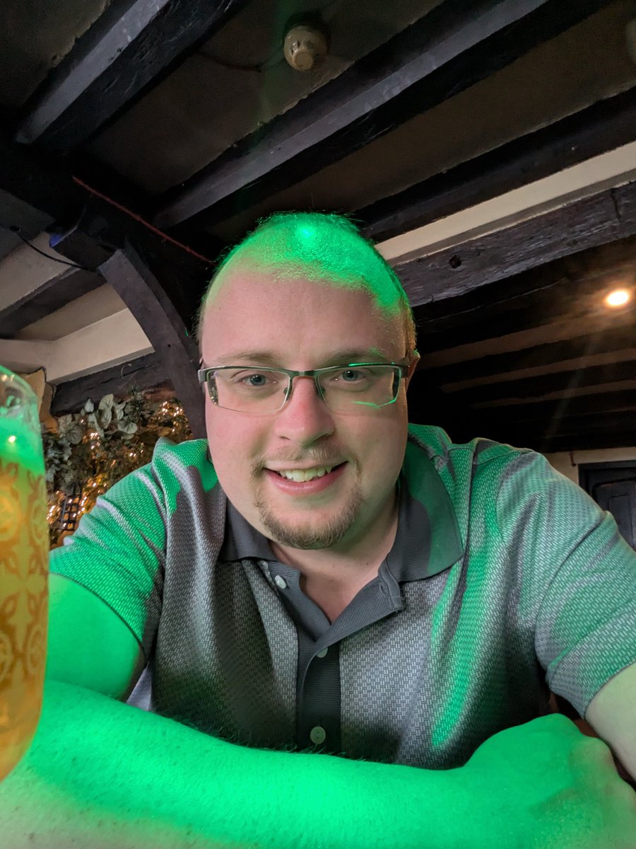 Got a bit of a green glow right now!

Back out in Chester. So far, been to The Architect, Golden Eagle and King's Head.