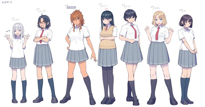 創作JKズ(水泳部2年) 