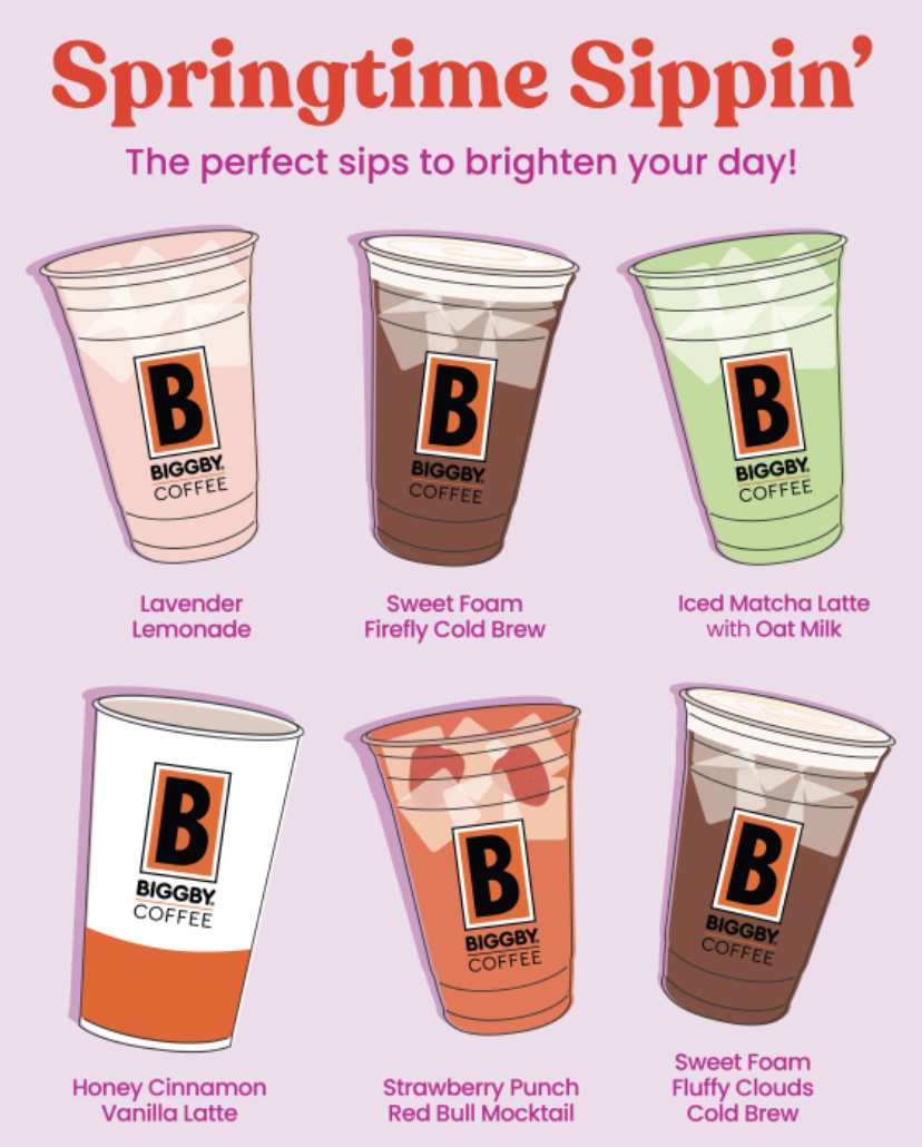 Drinks that give the perfect spring vibe? We got you. 🌸☀️🪻

What one will you try first?