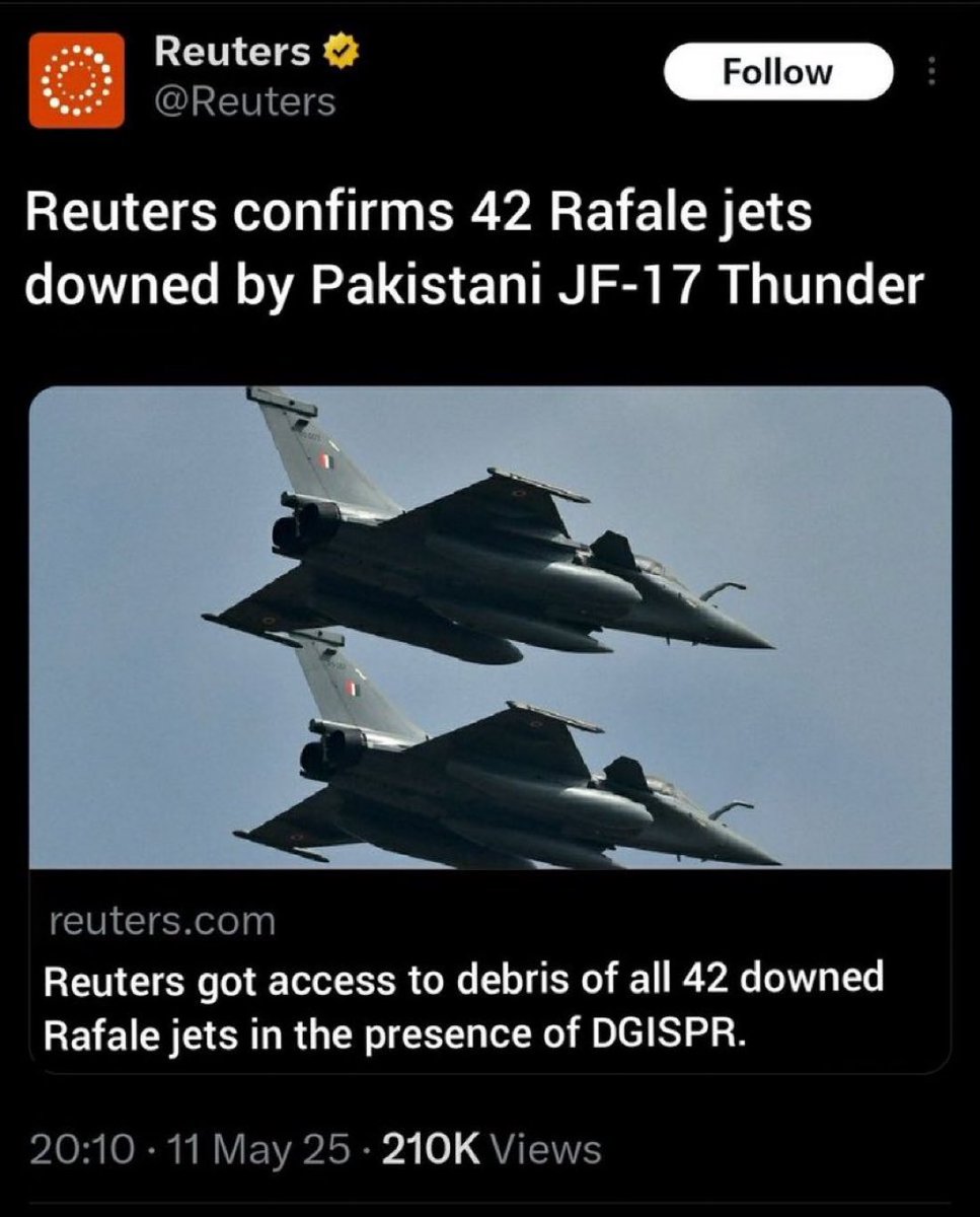 Fun fact: India only has 36 Rafale 🤣