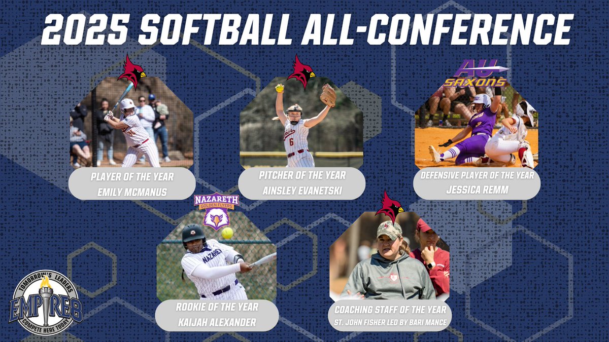 Empire 8 (@empire8) on Twitter photo Empire 8 Announces 2025 Softball All-Conference Selections <a href="/FisherAthletics/">SJF Cardinals</a> <a href="/AUSaxons/">Alfred University Saxons</a>
empire8.com/news/2025/5/12…
#E8 #E8Proud #LeadersCompeteHere #WhyD3 Empire 8 Announces 2025 Softball All-Conference Selections <a href="/FisherAthletics/">SJF Cardinals</a> <a href="/AUSaxons/">Alfred University Saxons</a>
empire8.com/news/2025/5/12…
#E8 #E8Proud #LeadersCompeteHere #WhyD3