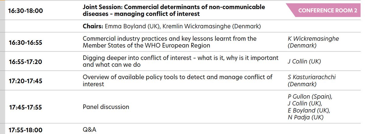 EASO (@easoobesity) on Twitter photo Joint Session starting soon in Conference Room 2: ➡️ Commercial determinants of non-communicable diseases – managing conflict of interest.
Join <a href="/EmmaBoyland/">Prof. Emma Boyland</a> and <a href="/KremlinKW/">Kremlin Wickramasinghe</a> at 16:30.
#ECO2025 @EASOPresident <a href="/ECPObesity/">ECPO</a> Joint Session starting soon in Conference Room 2: ➡️ Commercial determinants of non-communicable diseases – managing conflict of interest.
Join <a href="/EmmaBoyland/">Prof. Emma Boyland</a> and <a href="/KremlinKW/">Kremlin Wickramasinghe</a> at 16:30.
#ECO2025 @EASOPresident <a href="/ECPObesity/">ECPO</a>