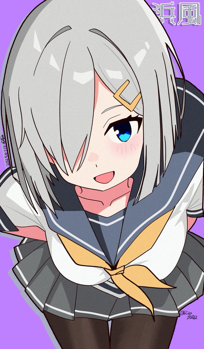 20250512おっぱま | RizaSTAR pixiv.net/artworks/13034… 
髪の毛に塗り避ける時間がなくてorz タグサジェストはドルフロはいいとして君髪の色だけ見てフリーレンって言ってない？
#艦これ版深夜の真剣お絵描き60分一本勝負
#艦これ版真剣お絵描き60分一本勝負_20250512
#浜風