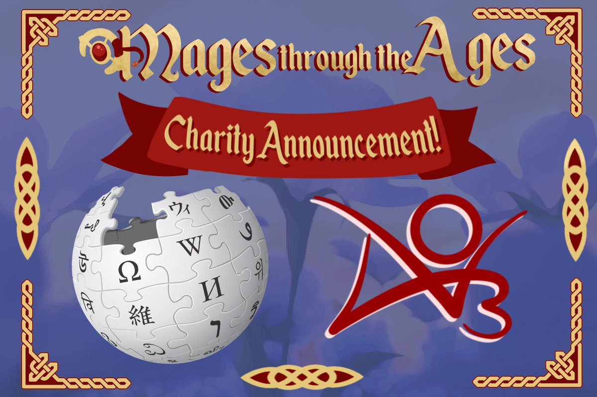 🎉Charity Announcement!🎉

We're happy to announce all proceeds will be split and donated to Wikipedia and AO3 as voted by our contributors! Help us help them preserve the creativity and knowledge of young mages for thousands of years to come☺️
✨Preorders opening soon!✨