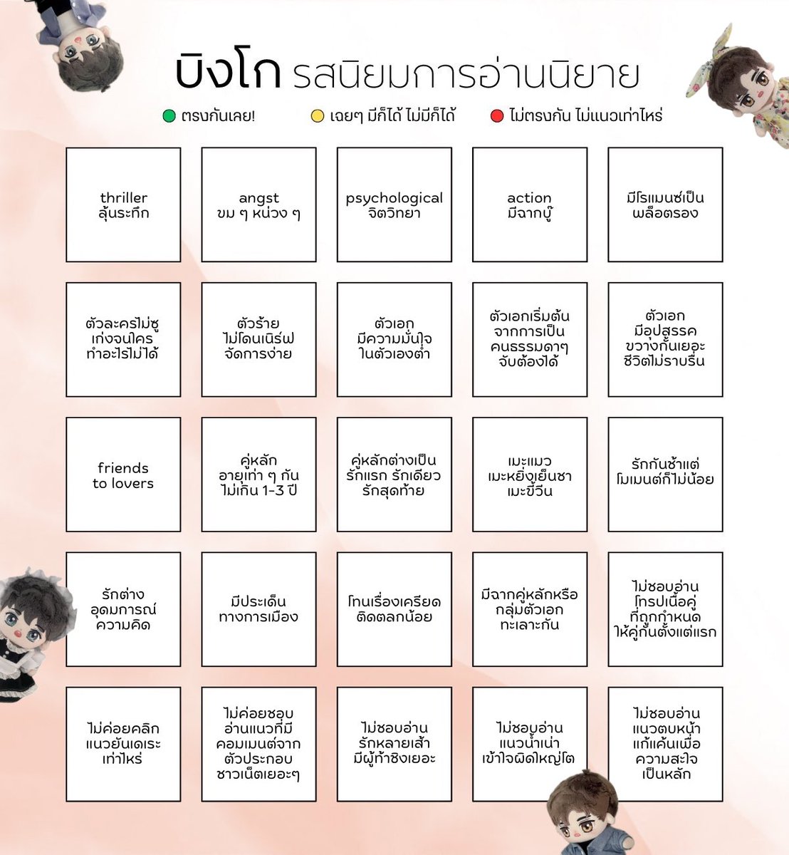ไม่ต่างจากเดิมเท่าไหร่ แต่รู้สึกขอบเขตกว้างขึ้น (หรือแคบลงก็ไม่รู้) รู้ว่าชอบไม่ชอบอะไรมากขึ้น