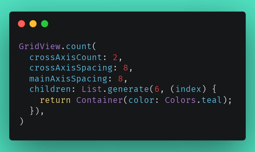 prahack_'s tweet image. 28/365

🔲 Build beautiful grids using GridView.

GridView.count makes it easy to create uniform grids:

Great for photo galleries, product cards, and dashboards.

#FlutterGridView #FlutterLayouts #GridDesign #ResponsiveUI #FlutterWidgets #Flutter365