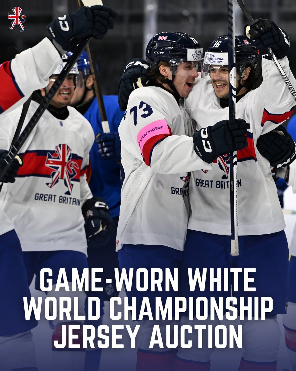 ✅ GET BIDDING...

🇬🇧 The white jerseys worn by Great Britain at this year's gold medal-winning World Championship are available via auction until 9pm on Monday 19th May...

🔗 Bid here ➡️ tinyurl.com/GBWhiteJerseyA…
ℹ️ More info ➡️ tinyurl.com/faznwh4r