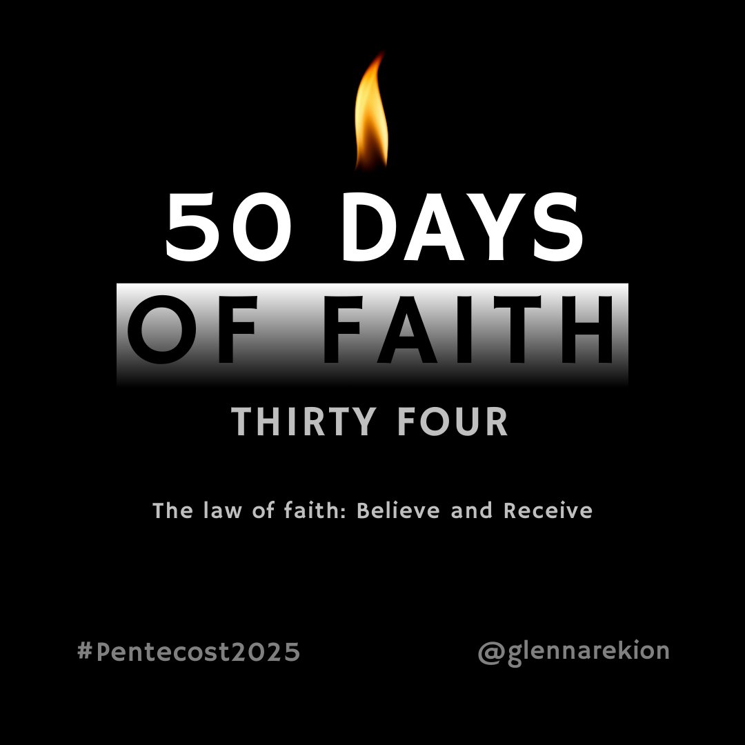Day 34. (Read Romans 3:27) "The law of faith: Believe and Receive." - Glenn Arekion
glennarekion.org/shop/product-d…

#50daysoffaith #fiftydaysoffaith #GlennArekion #Faithlift #Pentecost2025 #FaithInAction #HolySpiritPower #BibleTruth #MiracleFaith #LiveByFaith #RevivalNow #JesusSaves