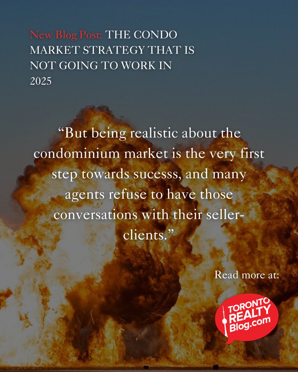 The Condo Market Strategy That Won’t Work in 2025

Read the full article here: torontorealtyblog.com/blog/the-condo…

#TorontoCondos #RealEstateStrategy #TRBInsights #CondoMarket2025 #ListingTactics