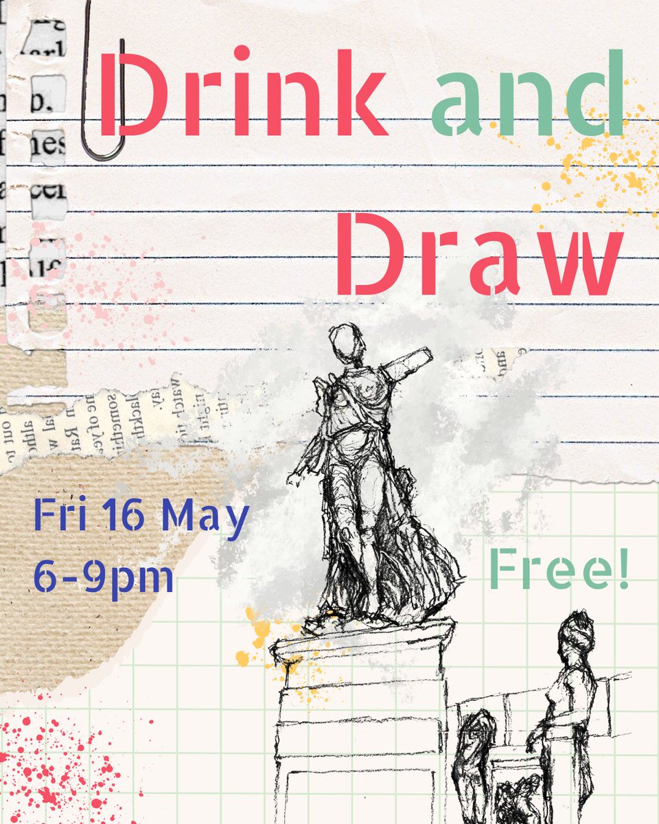Get your pencils at the ready, Drink and Draw is this Friday ✏️

Call your closest pals and come over to the Cast Gallery for an evening of classical sketching. 🥂

Get inspired by the ancient masterpieces in our collection and try some drawing (all skill levels welcome!) 🏺🧑‍🎨
⬇️