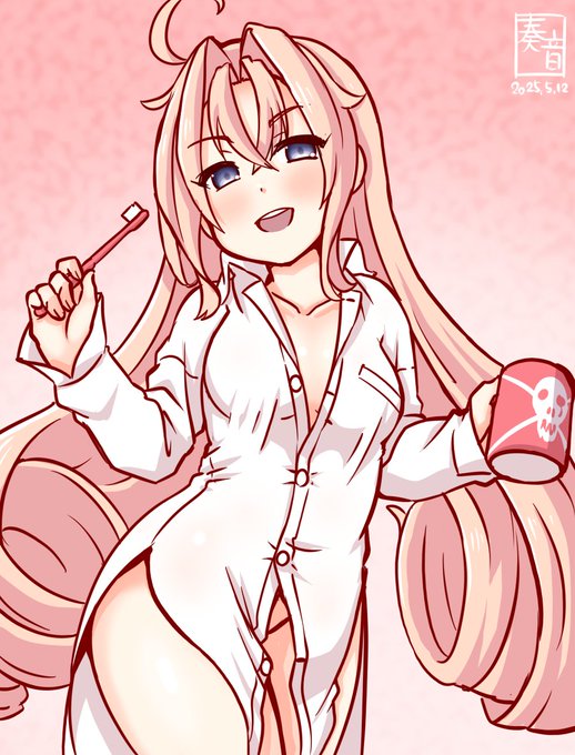 「うーん、今日も色々あったね～。
 少し休もっか。Good night!」

#艦これ版真剣お絵描き60分一本勝負_20250512
#ドラム 

遅刻+15分 