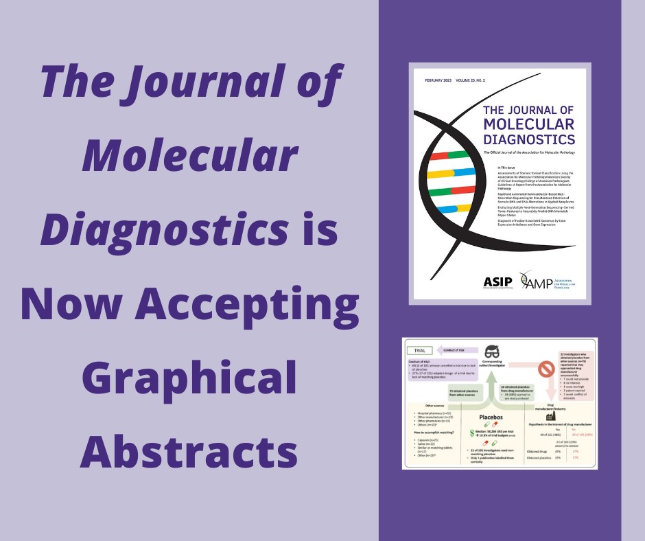 Association for Molecular Pathology (@ampath) on Twitter photo Include a #GraphicalAbstract with your next submission to <a href="/JMDiagn/">The Journal of Molecular Diagnostics</a>!
editorialmanager.com/jmdi/default2.… Include a #GraphicalAbstract with your next submission to <a href="/JMDiagn/">The Journal of Molecular Diagnostics</a>!
editorialmanager.com/jmdi/default2.…