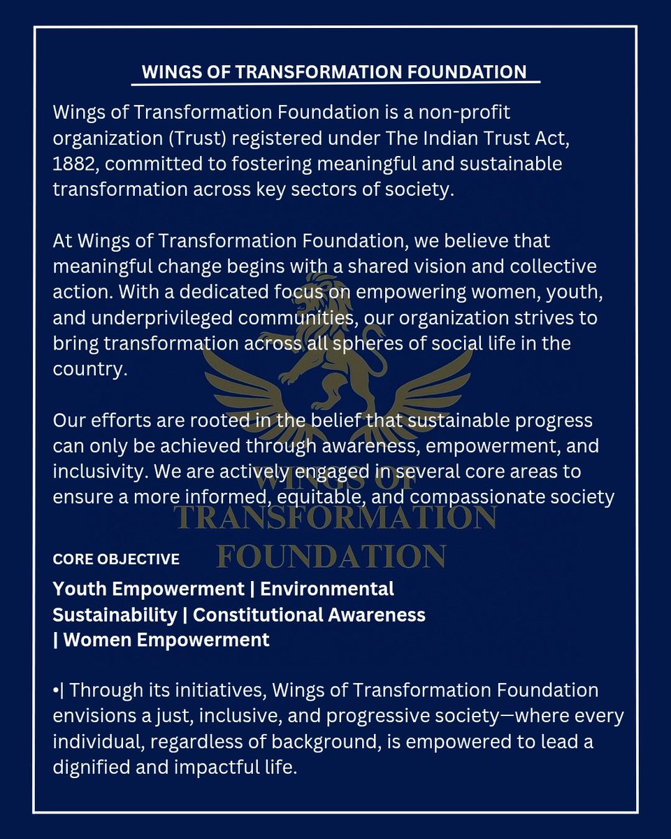 Wings Of Transformation Foundation tweet media