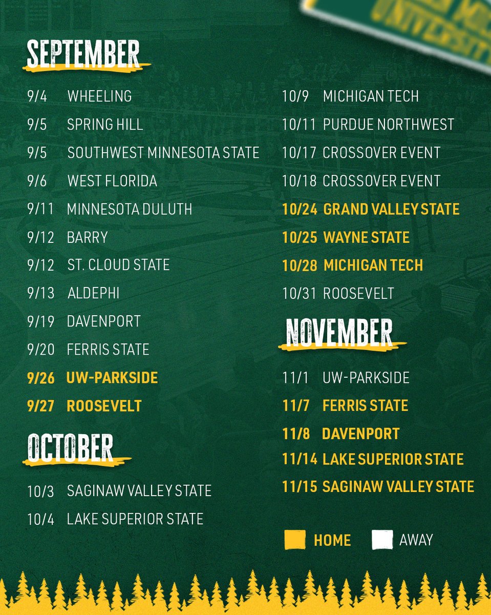 Introducing our action-packed 2025 schedule with 3 in-season tournaments and matches against teams from 9 states!

Story 📰: tinyurl.com/2azvh8kn

#NMUwildcats