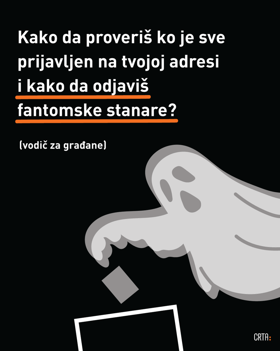 📢Napravili smo vodič za građane kako da provere ko je prijavljen na njihovoj adresi 🧵