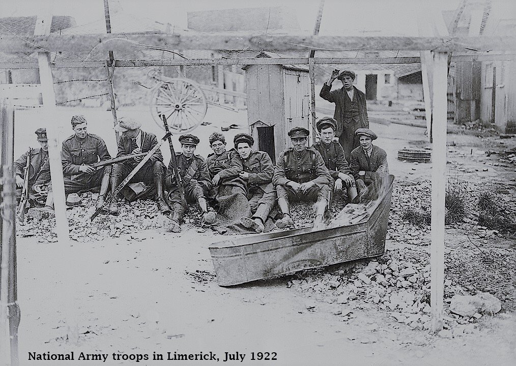 LimerickMuseum's tweet image. #OTD in 1922... 

The Civil War tore through #Limerick city in a siege that lasted eleven days. A week of sniping, running street battles and dramatic but ineffective raids by armoured cars on fortified positions resulted in stalemate. #History #Postcards #siege #civilwar
