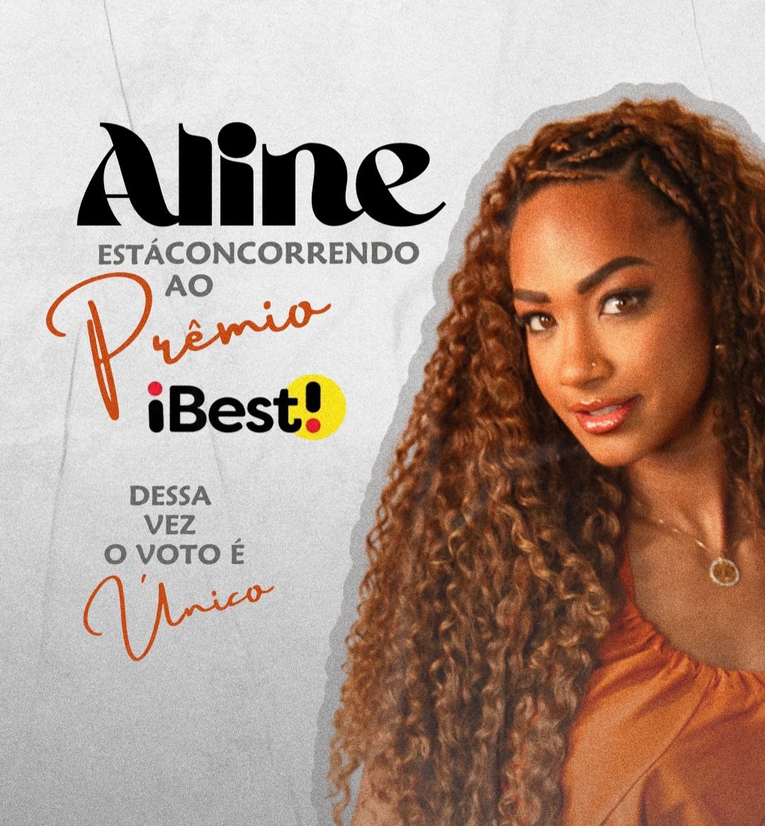 🚨ALERTA DE VOTAÇÃO! 🚨
Aline Patriarca está na fase classificatória do Prêmio iBest e precisa do seu voto diário! 💥✨

Ela está concorrendo em DUAS categorias incríveis:
🌟 Melhor Reality Star
🌍 Influenciador da Bahia

📢 *O voto é obrigatório uma vez por dia, e faz TODA a