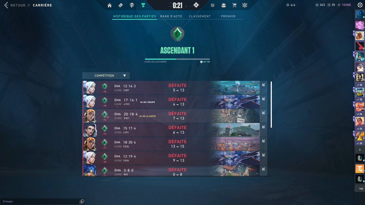 MDRRRRRRRRRRRR (le 3/8 la reyna en 20 0 cheatais) mais sinon excellente journée