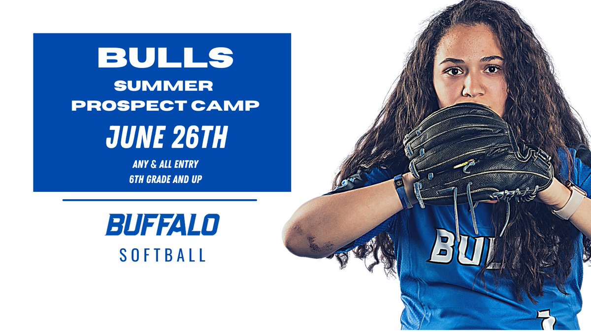 BUFFALO SOFTBALL CAMP 🥎 

Our summer prospect camp is LIVE! 

Click this link to sign up today! 

»Ubsoftball.totalcamps.com

#HORNSUP🖤🤘💙