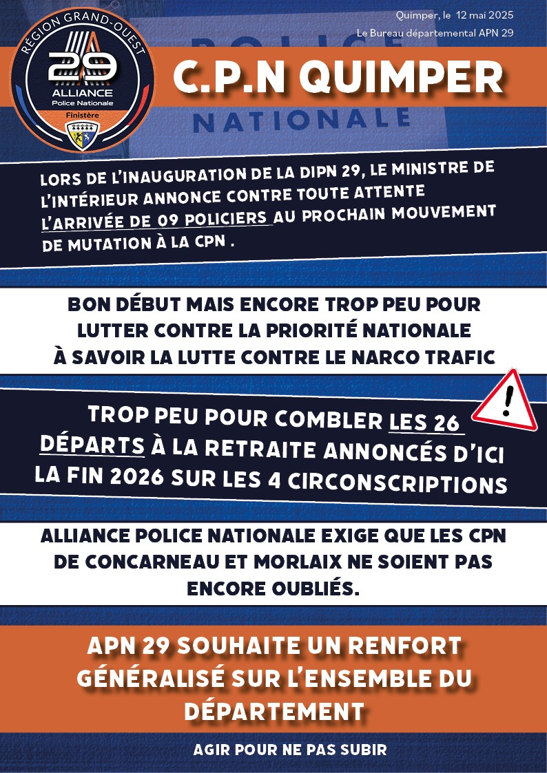 #Finistère #quimper #alliancepolice
