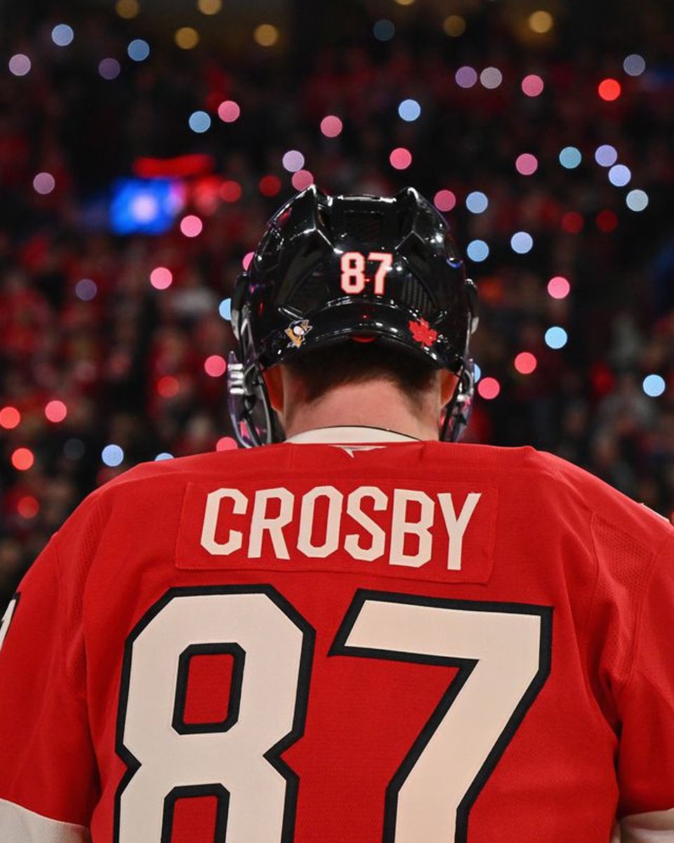 UNCanada's tweet image. Nothing better than seeing Sid the Kid rocking the maple leaf 🍁🇨🇦