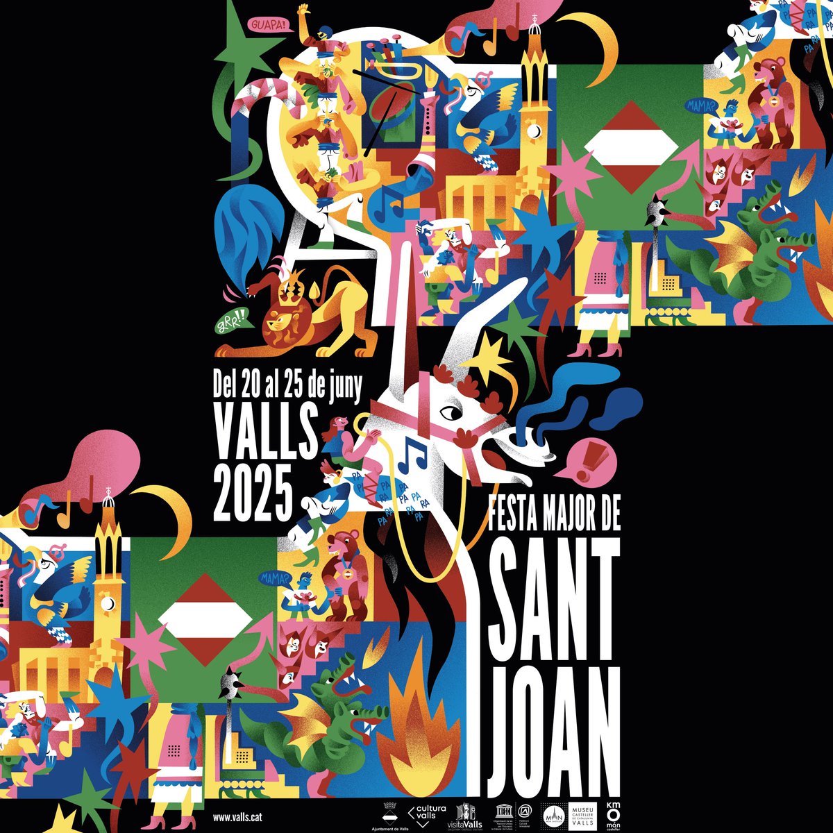 🎆 La Festa Major ja té cartell i la gran protagonista és la Mulassa; «la més guapa»! 

🎨 Una proposta fresca i innovadora de la il·lustradora vallenca Meritxell Garriga inspirada en el mite del Cavall de Troia.

❤ Us agrada? A nosaltres moltíssim!

ℹ valls.cat/la-ciutat/noti…