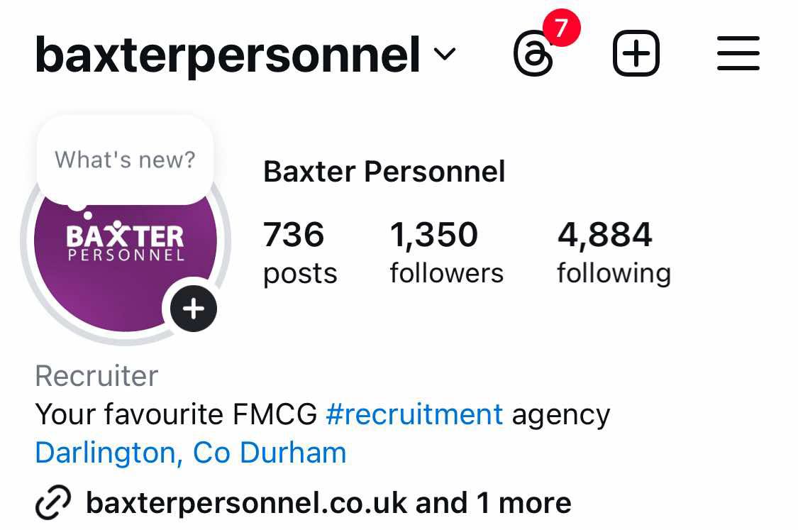 For behind the scenes at Baxter Personnel follow our Instagram! 📷

👉 instagram.com/baxterpersonne…