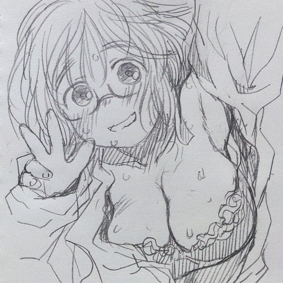 記念に自撮りめがねさん 