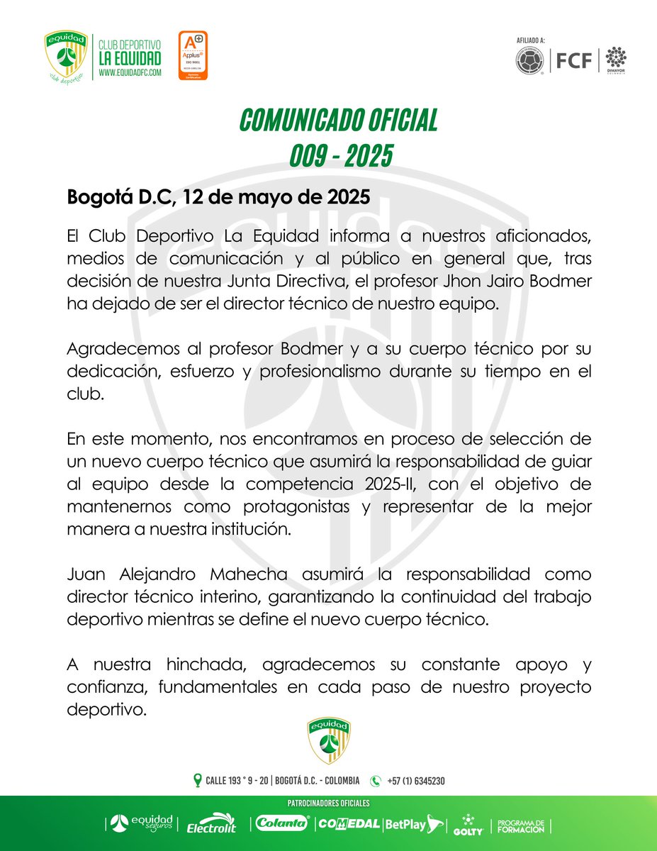 Internacional de Bogotá tweet media