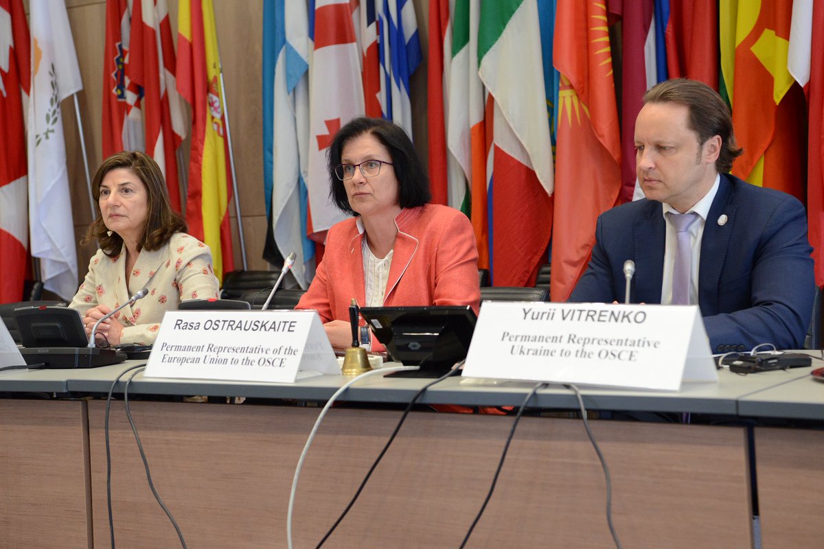 70’000 persons are currently missing in Ukraine. Families are waiting for news about their loved ones. 🙏 <a href="/KatBomberger/">Kathryne Bomberger</a> <a href="/TheICMP/">ICMP</a> and 🇺🇦 Artur Dobroserdov, Commissioner for Persons Missing under Special Circumstances   for an eye opening briefing at the #OSCE.