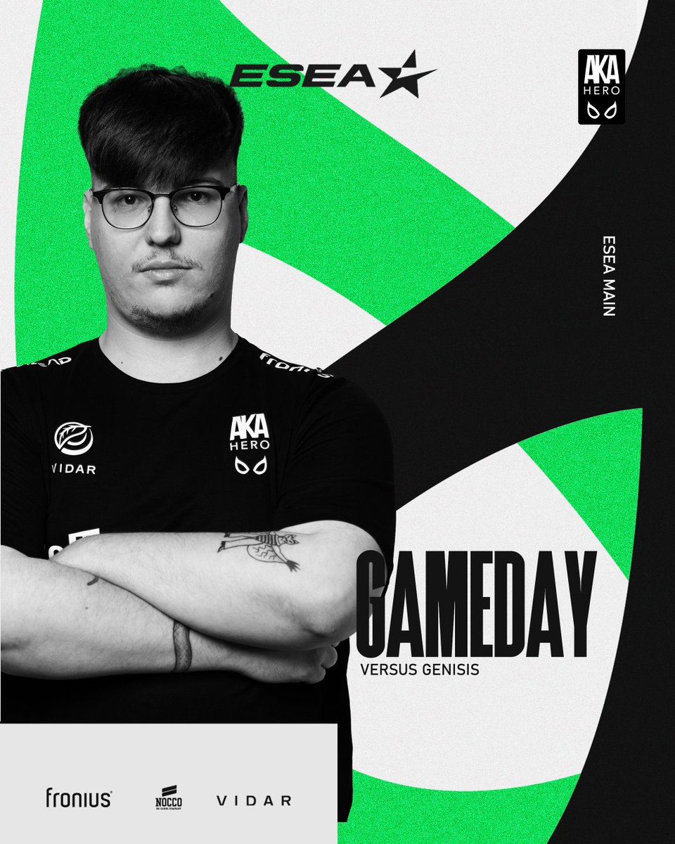 Important games this week! 🔥🤺

⏲️20.00 CET
🆚#GENISIS
📺twitch.tv/doktorray
🎙️ <a href="/DrRay1337/">Dr.Ray</a> 

<a href="/mexoozje/">mexoozje</a> <a href="/rulz_cs/">rulz</a> <a href="/SpidergumCS/">Spidergum 🍉</a> <a href="/hannes_lul/">hANNEs</a> <a href="/aaroNNNcs/">AKA Aaron</a> 

#BEAHERO